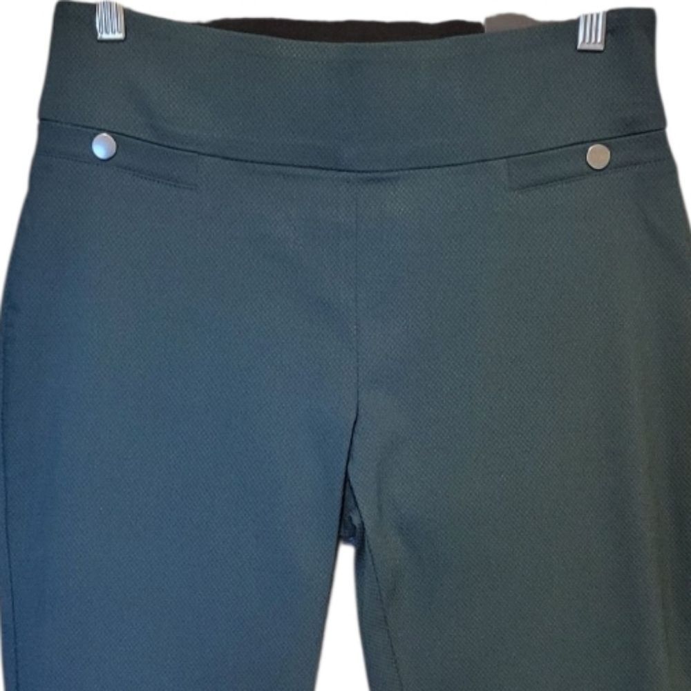 Maurice's Dark Green Mid Rise Cropped Pull-on Pants Size M - Picture 2 of 8